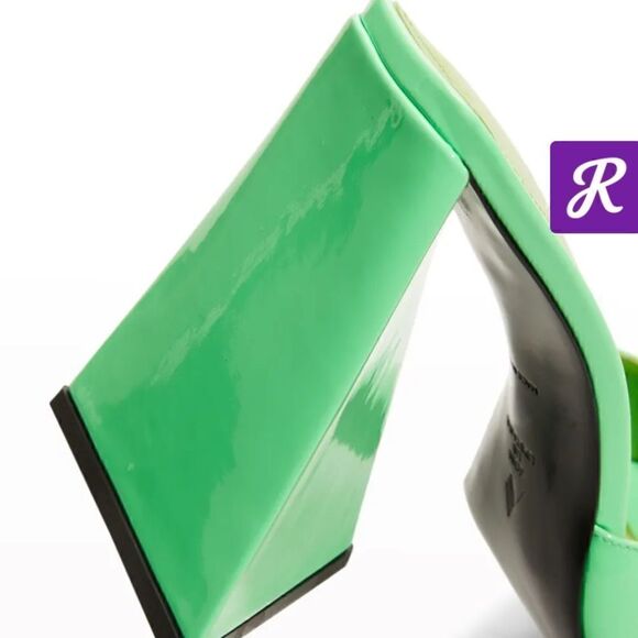 [the attico] BNIB Devon neon green mules #7 - Picture 4 of 13